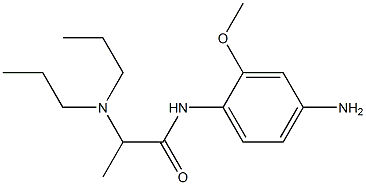 N-(4-amino-2-methoxyphenyl)-2-(dipropylamino)propanamide Struktur