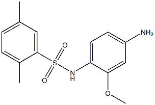 N-(4-amino-2-methoxyphenyl)-2,5-dimethylbenzene-1-sulfonamide Struktur