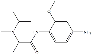 N-(4-amino-2-methoxyphenyl)-2-[isopropyl(methyl)amino]propanamide Struktur