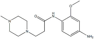 N-(4-amino-2-methoxyphenyl)-3-(4-methylpiperazin-1-yl)propanamide Struktur