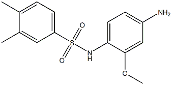 N-(4-amino-2-methoxyphenyl)-3,4-dimethylbenzene-1-sulfonamide Struktur