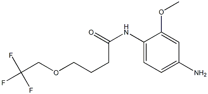 N-(4-amino-2-methoxyphenyl)-4-(2,2,2-trifluoroethoxy)butanamide Struktur