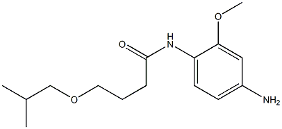 N-(4-amino-2-methoxyphenyl)-4-(2-methylpropoxy)butanamide Struktur