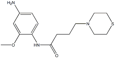 N-(4-amino-2-methoxyphenyl)-4-(thiomorpholin-4-yl)butanamide Struktur