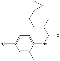 N-(4-amino-2-methylphenyl)-2-(cyclopropylmethoxy)propanamide Struktur