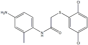 N-(4-amino-2-methylphenyl)-2-[(2,5-dichlorophenyl)sulfanyl]acetamide Struktur