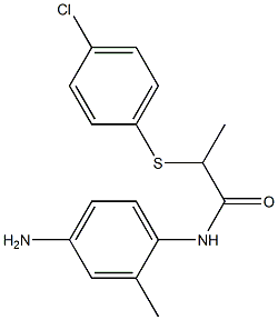 N-(4-amino-2-methylphenyl)-2-[(4-chlorophenyl)sulfanyl]propanamide Struktur