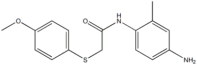 N-(4-amino-2-methylphenyl)-2-[(4-methoxyphenyl)sulfanyl]acetamide Struktur