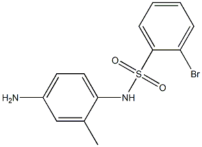 N-(4-amino-2-methylphenyl)-2-bromobenzene-1-sulfonamide Struktur