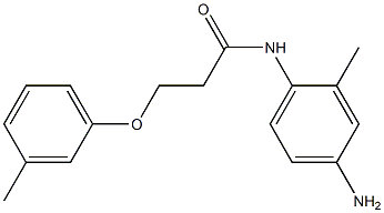 N-(4-amino-2-methylphenyl)-3-(3-methylphenoxy)propanamide Struktur