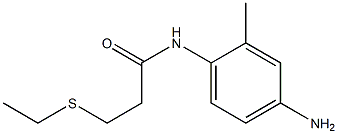 N-(4-amino-2-methylphenyl)-3-(ethylsulfanyl)propanamide Struktur