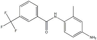 N-(4-amino-2-methylphenyl)-3-(trifluoromethyl)benzamide Struktur