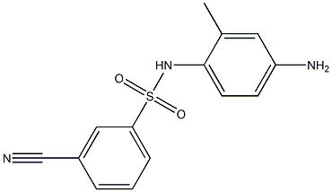 N-(4-amino-2-methylphenyl)-3-cyanobenzene-1-sulfonamide Struktur