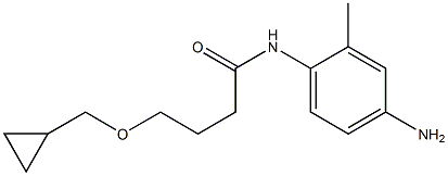 N-(4-amino-2-methylphenyl)-4-(cyclopropylmethoxy)butanamide Struktur