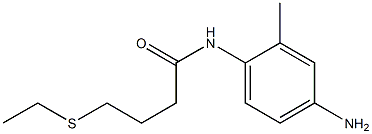 N-(4-amino-2-methylphenyl)-4-(ethylsulfanyl)butanamide Struktur