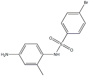 N-(4-amino-2-methylphenyl)-4-bromobenzenesulfonamide Struktur