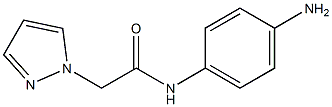 N-(4-aminophenyl)-2-(1H-pyrazol-1-yl)acetamide Struktur