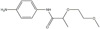 N-(4-aminophenyl)-2-(2-methoxyethoxy)propanamide Struktur