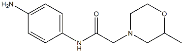 N-(4-aminophenyl)-2-(2-methylmorpholin-4-yl)acetamide Struktur