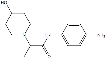 N-(4-aminophenyl)-2-(4-hydroxypiperidin-1-yl)propanamide Struktur