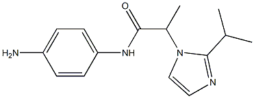 N-(4-aminophenyl)-2-[2-(propan-2-yl)-1H-imidazol-1-yl]propanamide Struktur