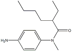 N-(4-aminophenyl)-2-ethyl-N-methylhexanamide Struktur