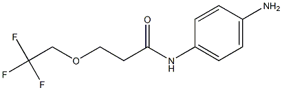 N-(4-aminophenyl)-3-(2,2,2-trifluoroethoxy)propanamide Struktur