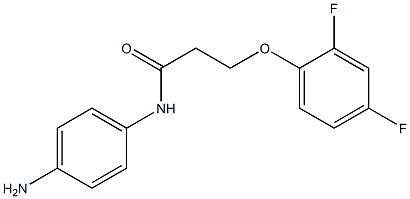 N-(4-aminophenyl)-3-(2,4-difluorophenoxy)propanamide Struktur