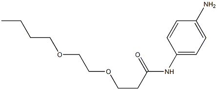 N-(4-aminophenyl)-3-(2-butoxyethoxy)propanamide Struktur