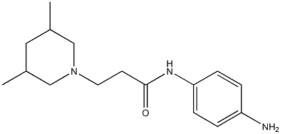 N-(4-aminophenyl)-3-(3,5-dimethylpiperidin-1-yl)propanamide Struktur