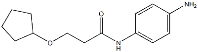 N-(4-aminophenyl)-3-(cyclopentyloxy)propanamide Struktur