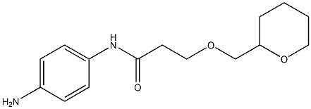 N-(4-aminophenyl)-3-(oxan-2-ylmethoxy)propanamide Struktur