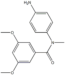 N-(4-aminophenyl)-3,5-dimethoxy-N-methylbenzamide Struktur