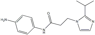 N-(4-aminophenyl)-3-[2-(propan-2-yl)-1H-imidazol-1-yl]propanamide Struktur