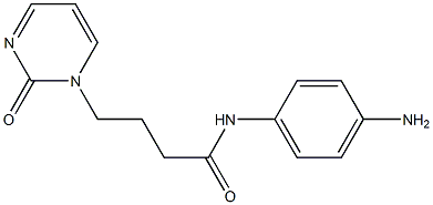 N-(4-aminophenyl)-4-(2-oxopyrimidin-1(2H)-yl)butanamide Struktur