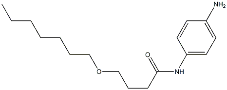 N-(4-aminophenyl)-4-(heptyloxy)butanamide Struktur