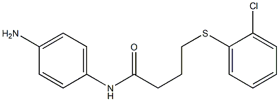 N-(4-aminophenyl)-4-[(2-chlorophenyl)sulfanyl]butanamide Struktur