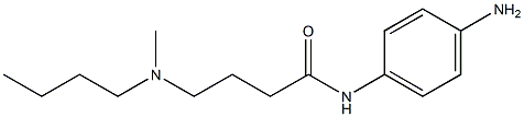 N-(4-aminophenyl)-4-[butyl(methyl)amino]butanamide Struktur