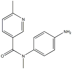 N-(4-aminophenyl)-N,6-dimethylpyridine-3-carboxamide Struktur