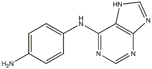 N-(4-aminophenyl)-N-7H-purin-6-ylamine Struktur