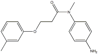 N-(4-aminophenyl)-N-methyl-3-(3-methylphenoxy)propanamide Struktur