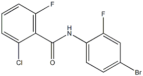 N-(4-bromo-2-fluorophenyl)-2-chloro-6-fluorobenzamide Struktur