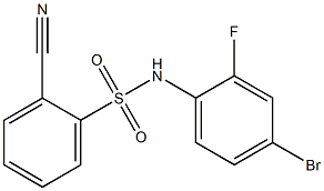 N-(4-bromo-2-fluorophenyl)-2-cyanobenzene-1-sulfonamide Struktur