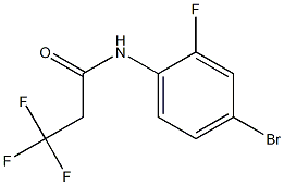 N-(4-bromo-2-fluorophenyl)-3,3,3-trifluoropropanamide Struktur