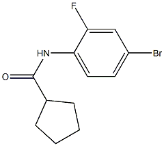 N-(4-bromo-2-fluorophenyl)cyclopentanecarboxamide Struktur