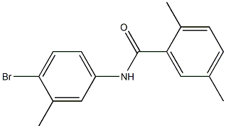 N-(4-bromo-3-methylphenyl)-2,5-dimethylbenzamide Struktur