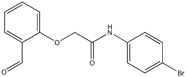 N-(4-bromophenyl)-2-(2-formylphenoxy)acetamide Struktur