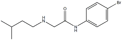 N-(4-bromophenyl)-2-[(3-methylbutyl)amino]acetamide Struktur