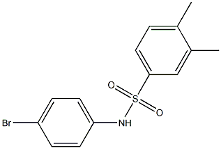 N-(4-bromophenyl)-3,4-dimethylbenzene-1-sulfonamide Struktur