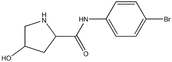 N-(4-bromophenyl)-4-hydroxypyrrolidine-2-carboxamide Struktur